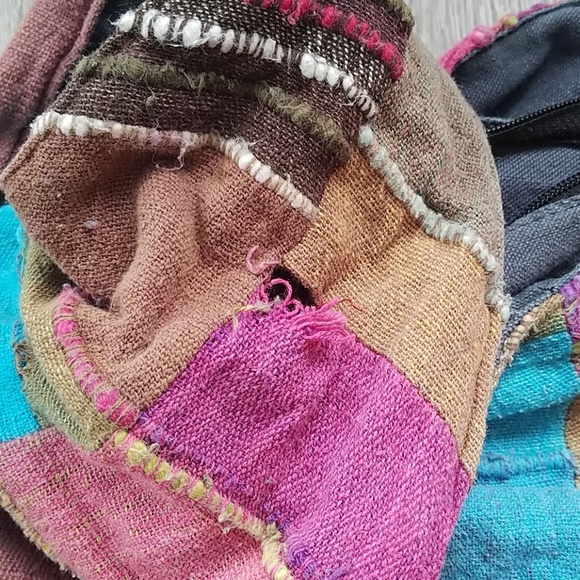 🔴Multicolor patchwork crossbody bucket bag - Picture 8 of 8